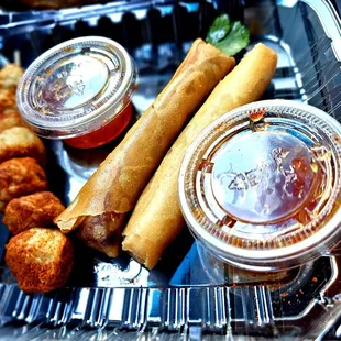 Fish Balls | Shrimp Eggrolls x2