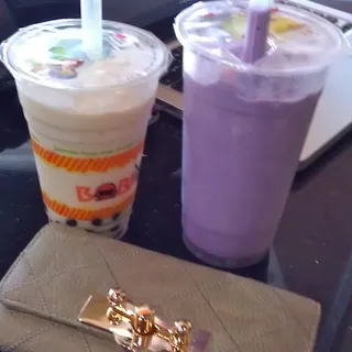 Honey Green Milk Tea Slush