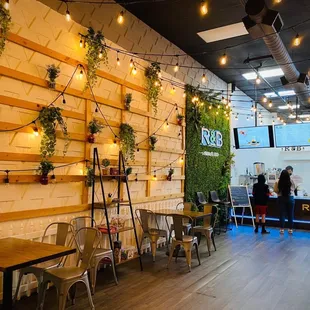 the interior of boba tea