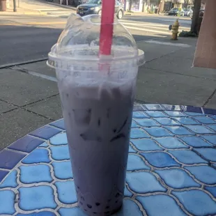 Taro with boba