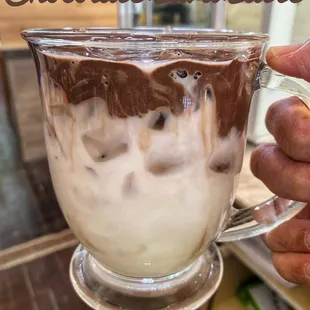 Dirty chocolate lava latte