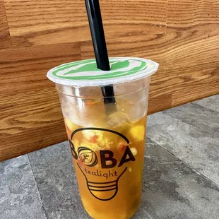 Crazy Fruit Tea - large with less ice