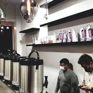 Inside the store