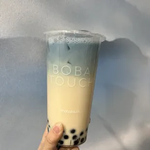 Earl Grey Milk Tea with boba