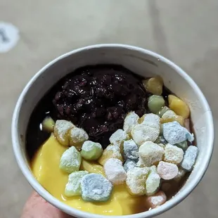 Herbal dessert #2 sub mochi instead of taro boba cuz they were out of taro boba!