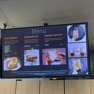 food menu