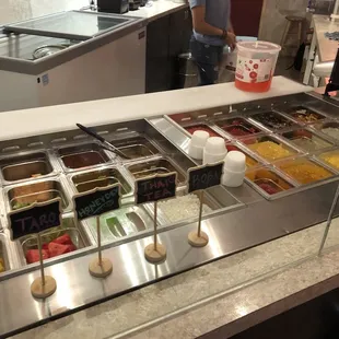Toppings bar