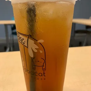 Passion Fruit White Peach Oolong Signature Tea with cheese foam