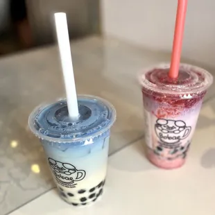 Sapphire Moonlight + Love Potion Milk Tea