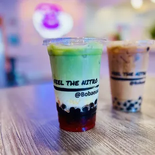 Red, White, Matcha   &amp;  Nitro Bo&apos;s Milk Tea