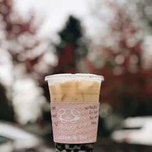 Nitro jasmine milk tea. (ig: @alisa.eats.food)