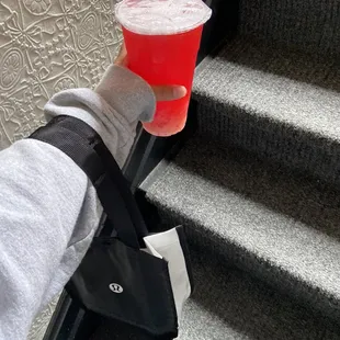 Strawtea Bae with lychee jelly