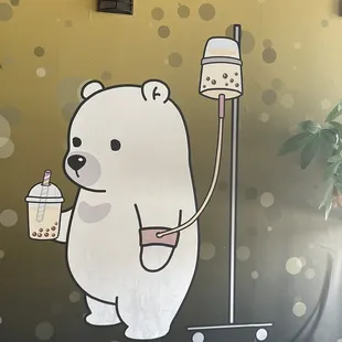 Cute Bobaholic bear
