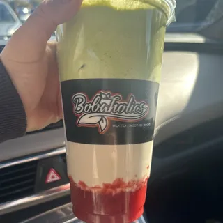 Strawberry Matcha Cold Foam
