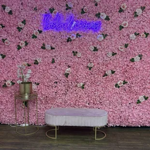 Flower wall is amazing