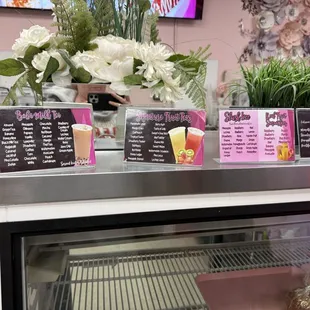 Boba menu