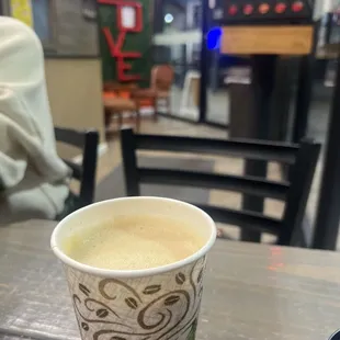 Double shot vanilla latte with oat milk !! Aka Doppio