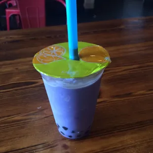 Taro Slush W/ Boba