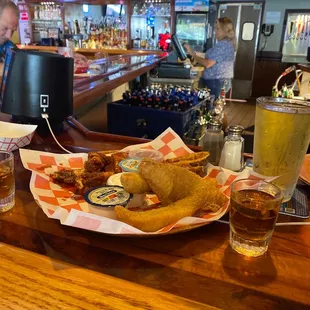 Screwball shots and powerplay platter oh and beers! Very reasonable!