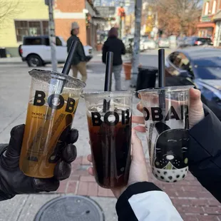 Lychee Oolong Fruit Tea, Ginger Peach Fruit Tea, oolong milk tea