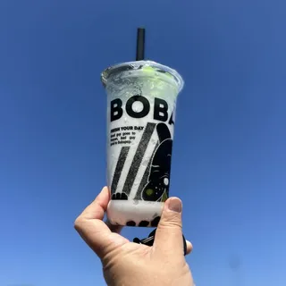 Taro Slush with Egg Pudding