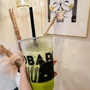 Matcha Thai tea! So delicious! Must-try folks!