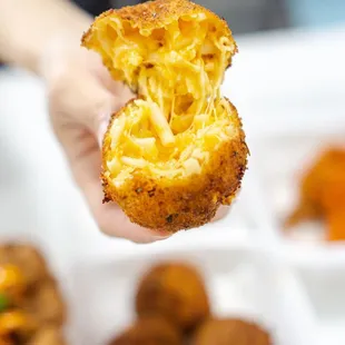 Deep Fried Mac n Cheese Balls. Instagram: @Absofreakinglutelyyummy