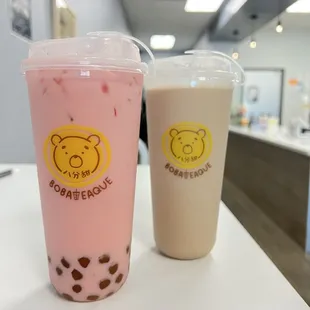 Watermelon milk and TGY Oolong Tea