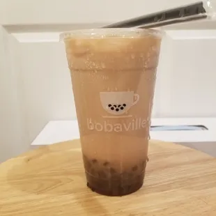 milk tea with boba