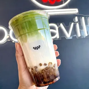 Brown Sugar Matcha Latte