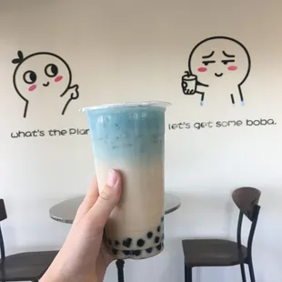 signature milk tea with boba