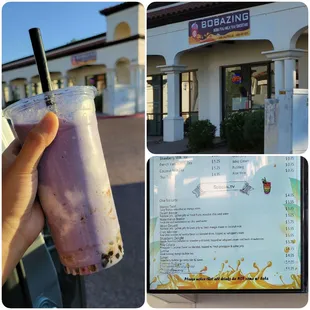 Taro Smoothie with boba
