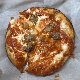 Personal Pan Pizza with Sausage ($12)