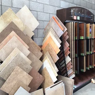 a variety of tile samples