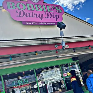 the outside of the store