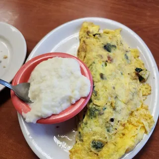 Spinach & Mushroom Omelette
