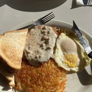 Chicken Fried Steak & Eggs