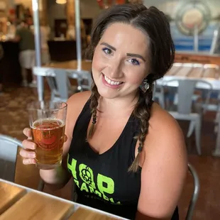 Katie enjoyed the coffee cream ale Follow @AleAdventuresMN on social for more