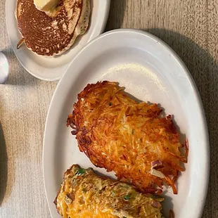 Denver Omelet with Pancakes