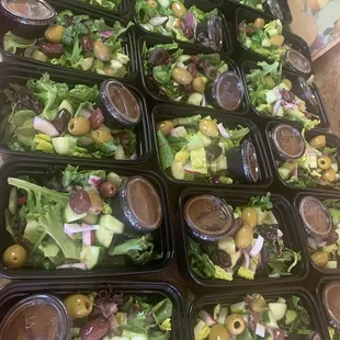 Fresh garden salads