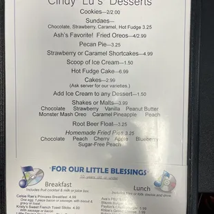 Desserts