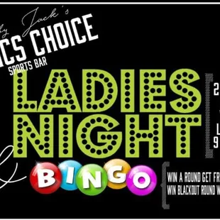ladies's night bingo