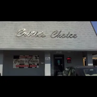 the outside of the building