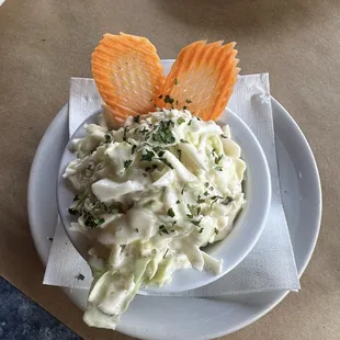 Side of coleslaw came with my fish taco dinner