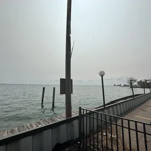 View from outdoor eating area.