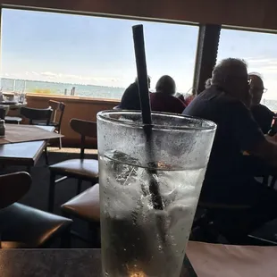 Ginger ale with nice background.