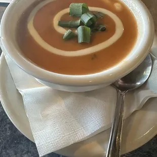 Tomato soup. Very good.