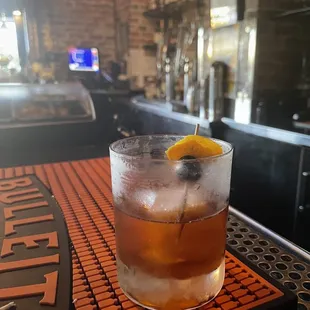 Old Fashioned at the bar