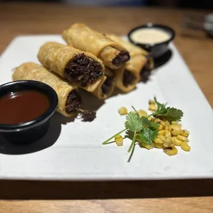 a plate of food on a table