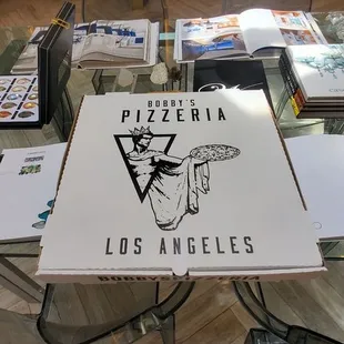 Cool company Logo and pizza box